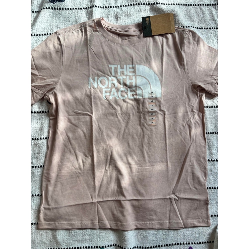 The North Face Womens Pink Moss Half Dome Logo Graphic T-Shirt Large